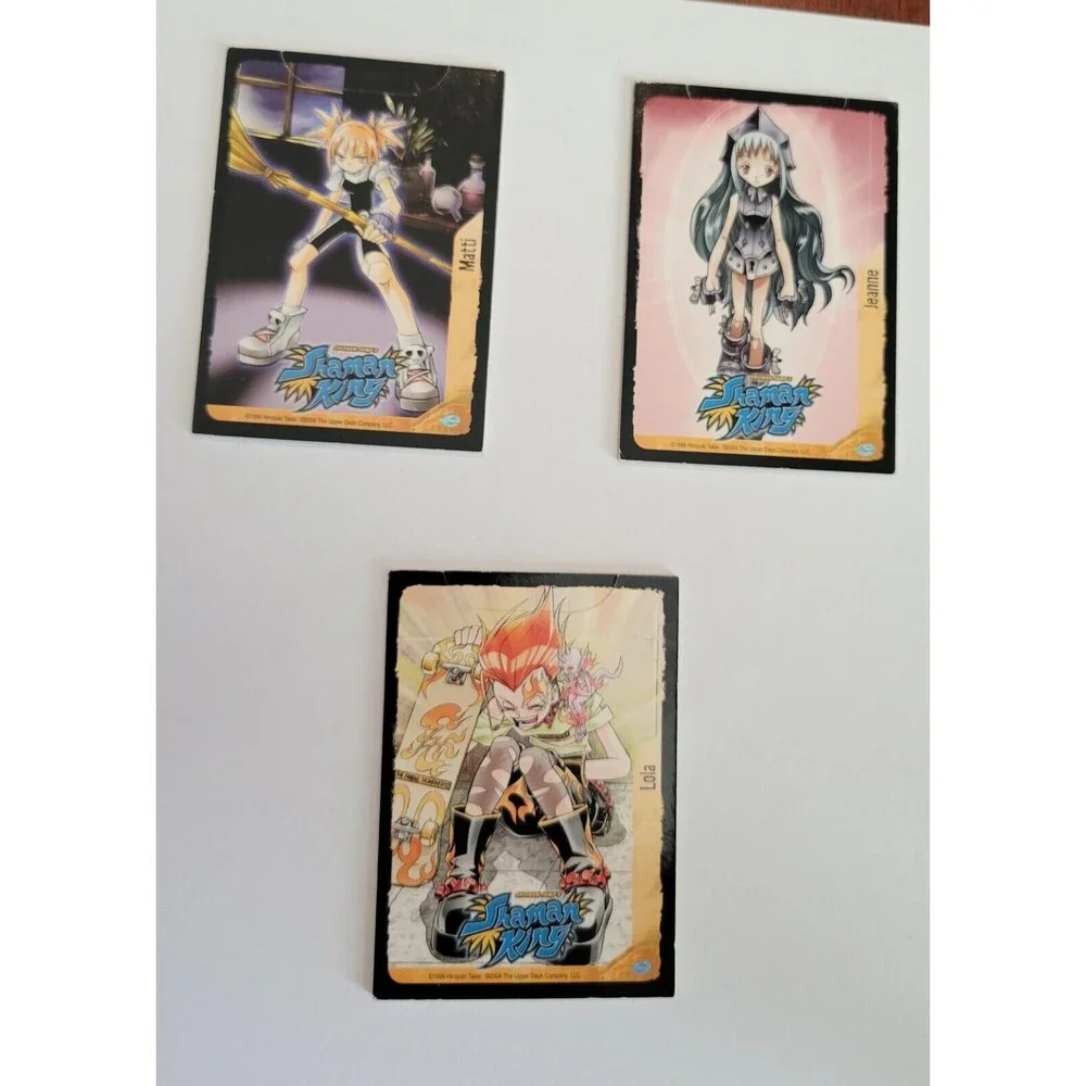 2004 Upper Deck Shonen Jump's Shaman King Matti, Jeanne, and Lola Lot of 3 Cards
